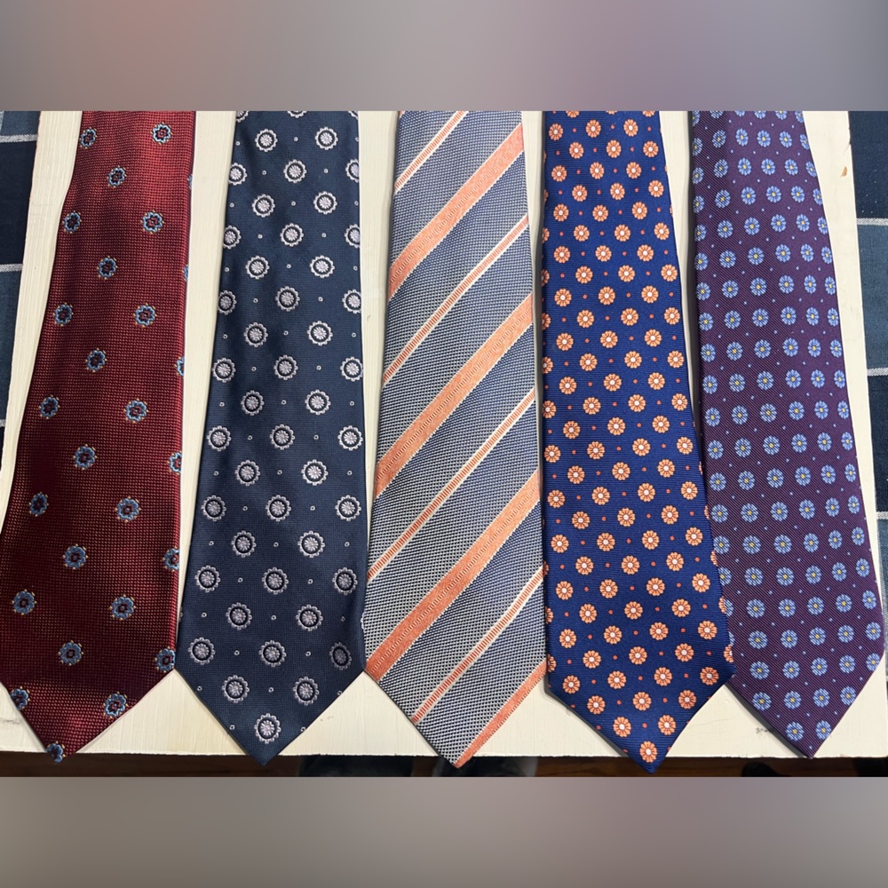 Set of 5 Kiton Ties